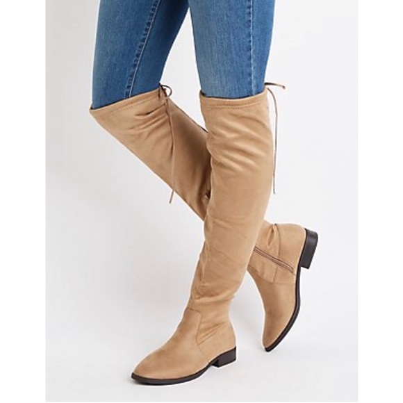 Charlotte Russe Shoes - (Wide Width) Over The Knee Riding Boots